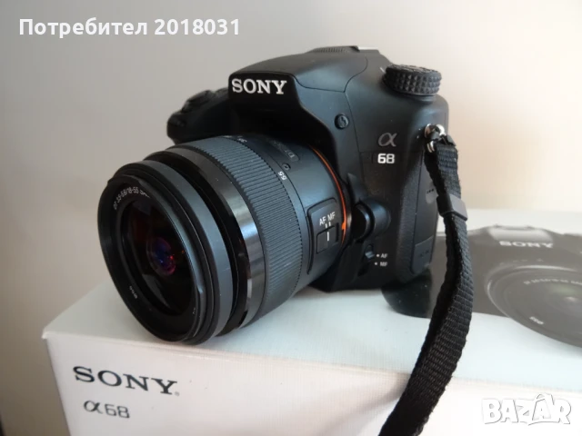 Sony a68 (IBIS: 5-осева стаб. на матрицата) + 18-55mm