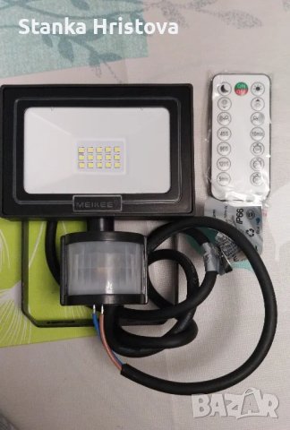 Led Прожектор/ лампа с фотоклетка, снимка 3 - Лед осветление - 50380533