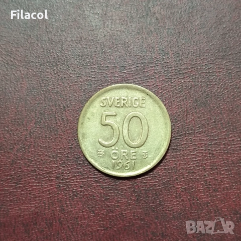 Швеция 50 йоре 1961 г. сребро 400
