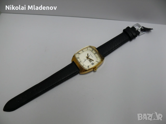 Съветски Позлатен Полет/POLJOT Автоматичен Мъжки ръчен часовник, работещ, снимка 7 - Мъжки - 51947183