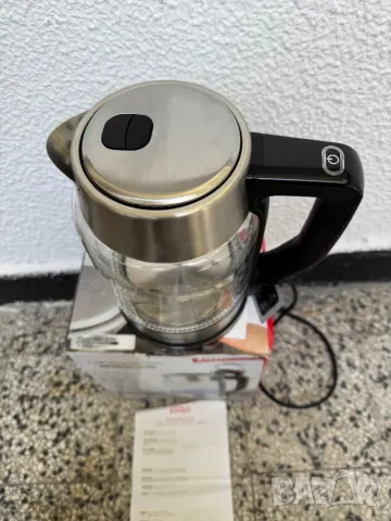 Стъклена Електрическа Кана - Zilan ZLN8955, 1.7л, 2200W, 360° Основа, LED Осветление, 5 Настройки!, снимка 4 - Кани - 50376895