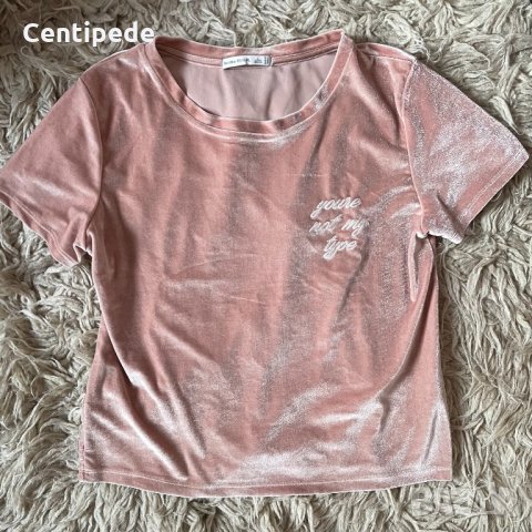 Кадифен топ Bershka, снимка 1