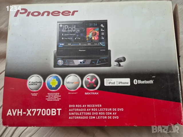 Pioneer AVH-X7700BT + модул с навигация, снимка 2 - Аудиосистеми - 56099432