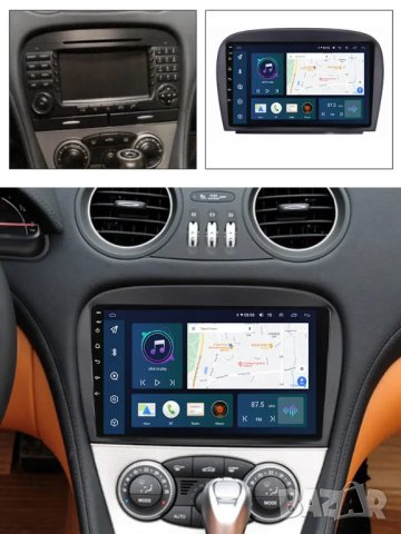 Мултимедия, Двоен дин, за Mercedes SL R230, с Android, Навигация, SL350, SL500, SL55, SL600, SL65, снимка 2 - Аксесоари и консумативи - 41046930