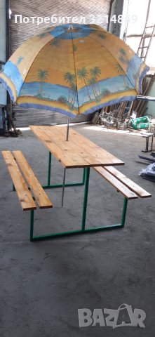 Промоция Пейка с маса беседка, снимка 5 - Градински мебели, декорация  - 42368878