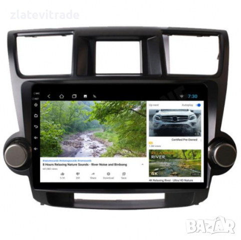 TOYOTA HIGHLANDER/KLUGER - 2013-2016 Андроид НАВИГАЦИЯ 10", снимка 2 - Навигация за кола - 36279013