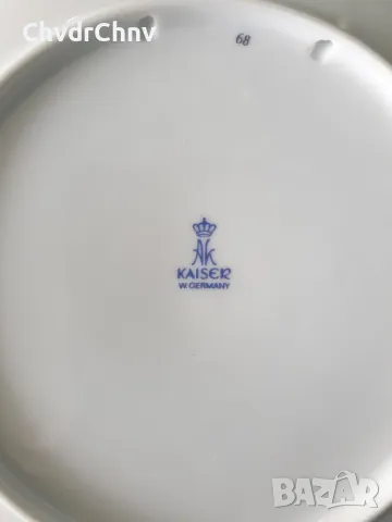 4бр ALKA Kaiser/АЛКА Бавария немска колекционерска декоративна порцеланова чиния-картина/цветя, снимка 7 - Картини - 48118681