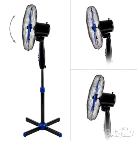 Вентилатор на стойка 16'',  Perfect FM – 40W, снимка 2 - Друга електроника - 52040209