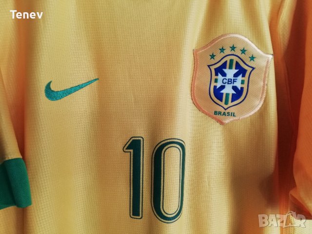 Brazil Ronaldinho Nike Brasil оригинална футболна тениска фланелка Бразилия Роналдиньо размер L, снимка 4 - Тениски - 41643798