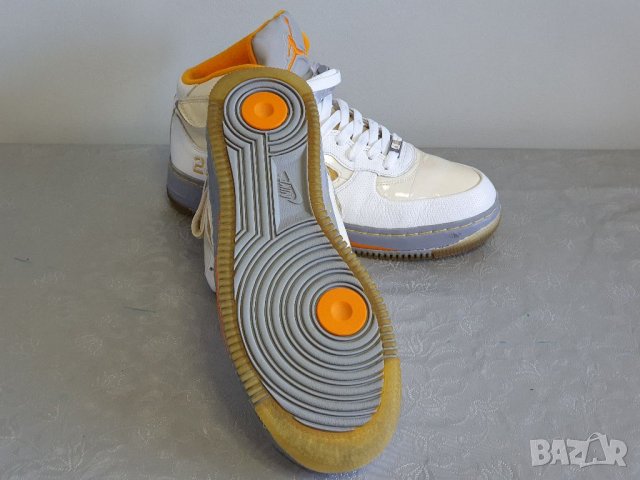 NIKE Air Force Jordan Fusion 5 White & Orange 44 номер , снимка 11 - Маратонки - 39065240