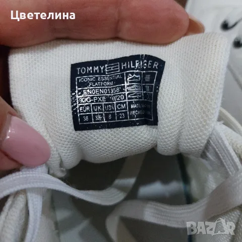 Бели сникърси Tommy jeans, снимка 7 - Кецове - 56353732