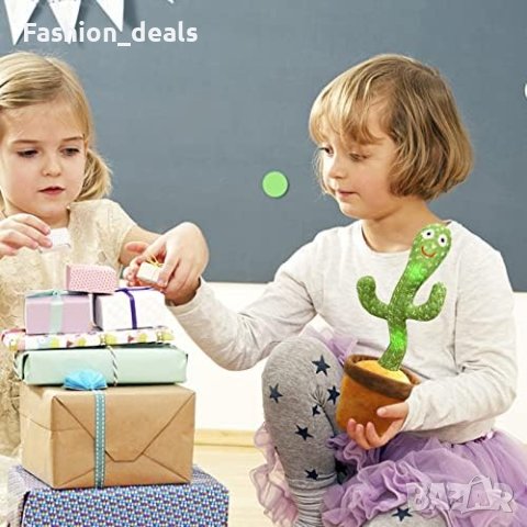 Нова Играчка Пеещ танцуващ кактус Говорещ Бебе Дете Подарък Коледа, снимка 5 - Плюшени играчки - 42504431