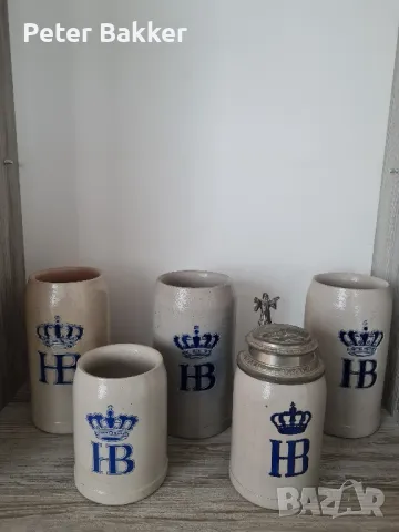 HB Hofbräuhaus каменни чаши за бира., снимка 1 - Колекции - 48691714