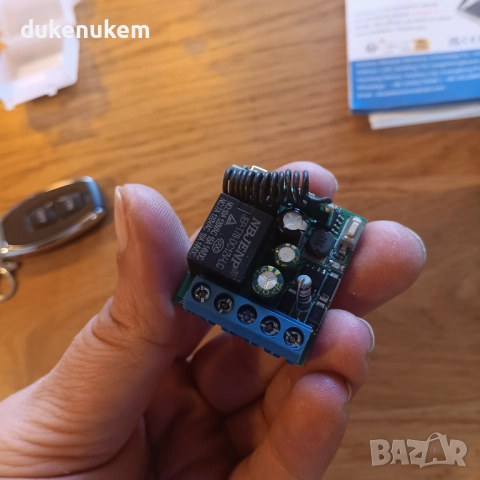 Безжичен релеен модул с дистанционно, 433 MHz, 1 канал, снимка 12 - Друга електроника - 52811861