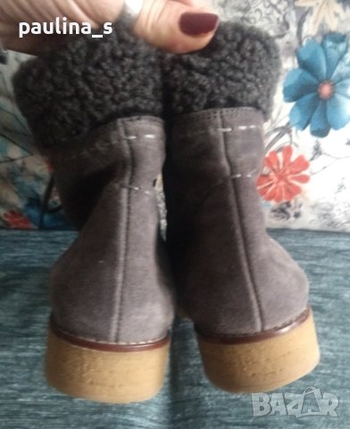 "Paul Green" маркови боти от естествен велур, кожа и гьон, снимка 4 - Дамски боти - 42383964
