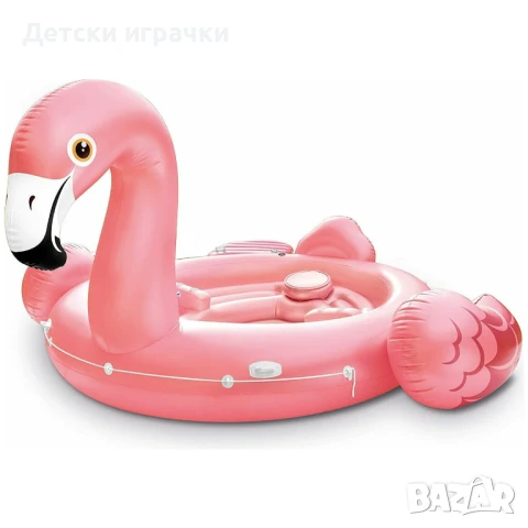Надуваем дюшек парти остров Фламинго INTEX, 422 x 373 x 185 см, снимка 7 - Надуваеми играчки - 51107594