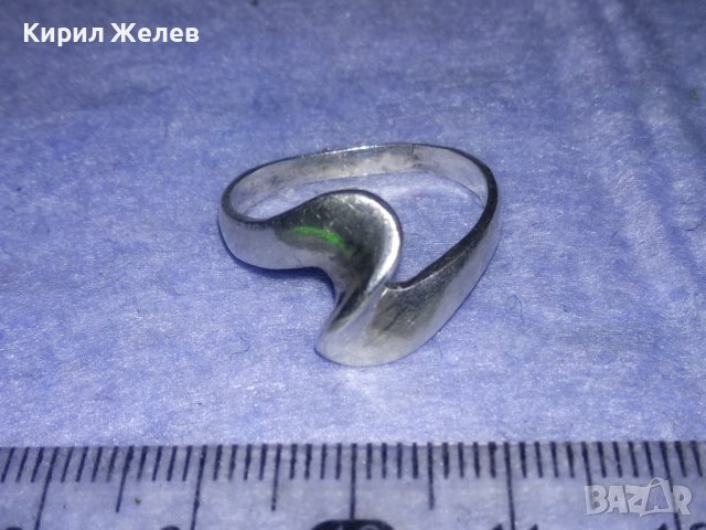 ЕЛЕГАНТЕН СТИЛИЗИРАН ВИНТИДЖ АРТ СРЕБЪРЕН ПРЪСТЕН СРЕБРО 900 ПРОБА МАЙСТОРСКА ИЗРАБОТКА 37869, снимка 12 - Пръстени - 40759808