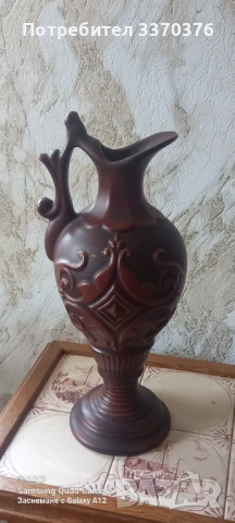 Немска ваза/стомна с богат релеф, снимка 2 - Вази - 53174035
