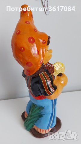 Декоративно ръчно направено керамично джудже за градината или балкона, снимка 2 - Други - 41645358
