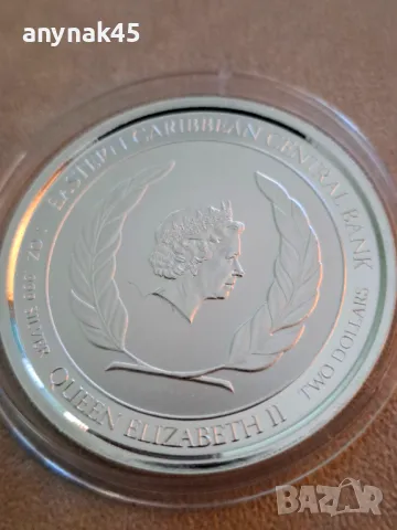 Сребро  1 oz. Монсерат Из.кариби , снимка 3 - Нумизматика и бонистика - 49910558
