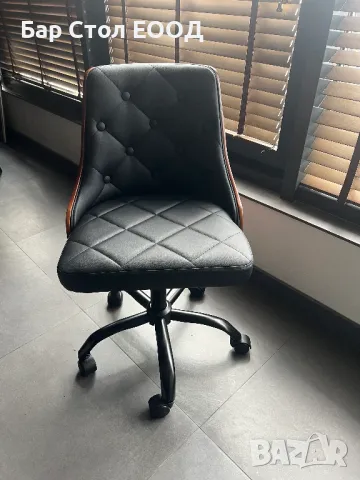 Стол на колелца Boston black /bb/, снимка 4 - Столове - 48102769