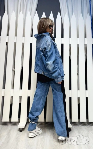 нестандартно дънково яке Радис, снимка 4 - Якета - 53285806