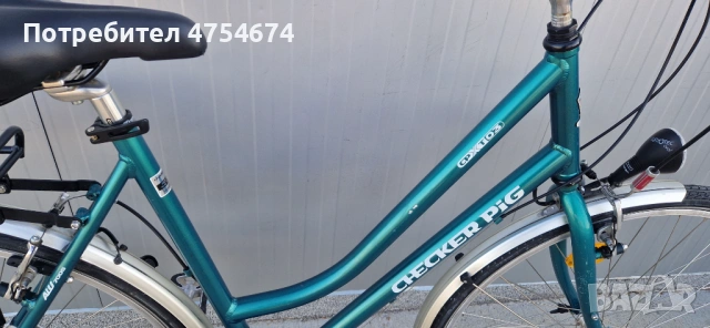 Дамски алуминиев велосипед CHECKER PIG колело 28", снимка 4 - Велосипеди - 53793099