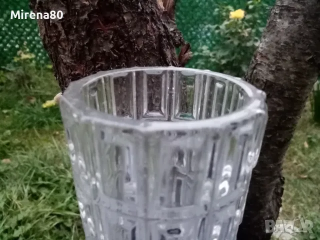 Масивна кристална ваза, снимка 2 - Вази - 47826078