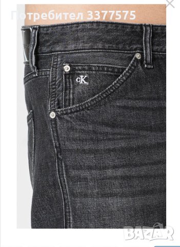 Calvin Klein Jeans черни мъжки дънки, снимка 3 - Дънки - 44438216