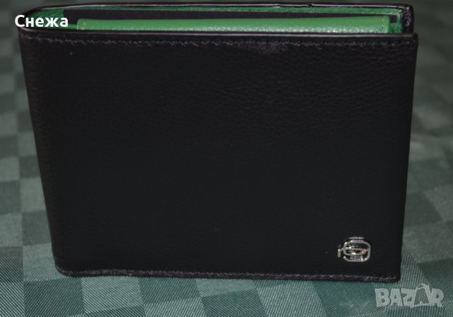 Piquadro Splash с RFID защита черен хоризонтален портфейл, снимка 4 - Портфейли, портмонета - 41508701