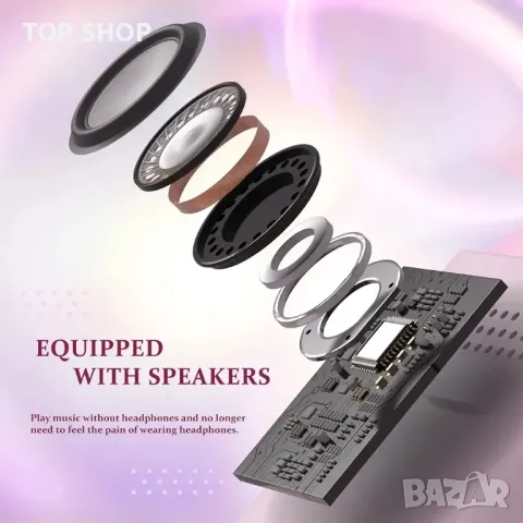 128GB Bluetooth 5.2 MP3 плейър, COCONISE MP3 плейър с високоговорител, Hi-Fi качество, снимка 5 - Друга електроника - 48743392