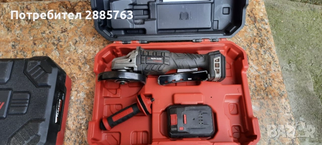 Ъглошлайф на батерия парксайт, снимка 4 - Други инструменти - 53663710