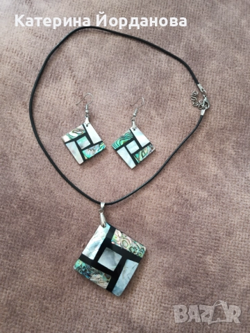 Комплект - колие с обеци