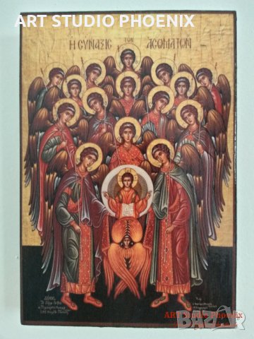 Икона Събор на Ангели icona Sabor na Angeli, снимка 1 - Икони - 14629082