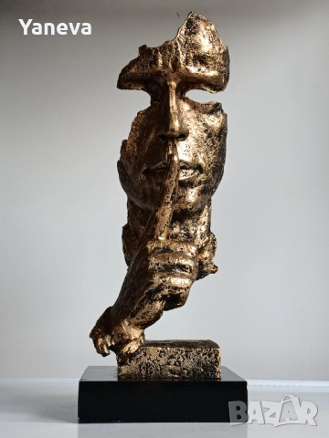 „Щастието обича тишината“ , артистични статуетка с размер 33 см., снимка 4 - Статуетки - 52842126