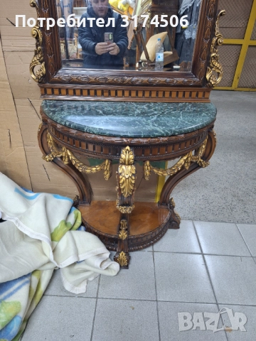 Конзола с огледало внос от Гърция , снимка 5 - Огледала - 52893361