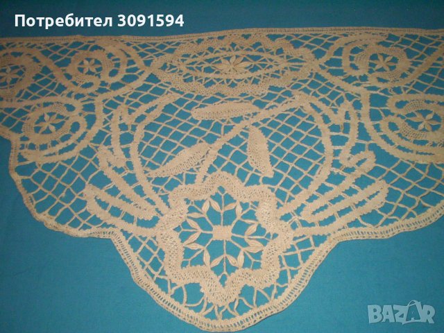 Стар  мотив-  покривка брюкселска дантела, снимка 4 - Други ценни предмети - 42275529