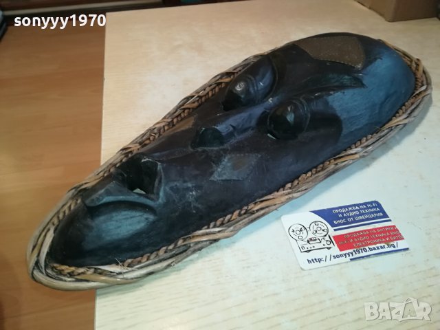 ДЪРВЕНА МАСКА ОТ ГЕРМАНИЯ 52Х22СМ 1702241734, снимка 9 - Антикварни и старинни предмети - 44340284