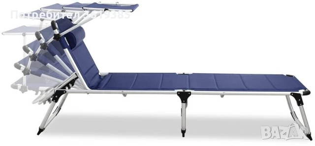 XXL луксозен сгъваем шезлонг!, снимка 3 - Къмпинг мебели - 50964385