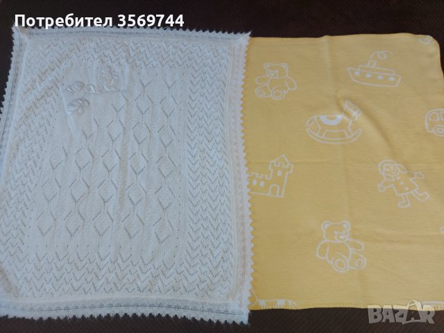 Бебешки одеялца 90/70 см., снимка 1 - Спално бельо и завивки - 42433036
