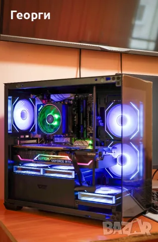 Гаранция! Геймърски компютър R5 5600/ 3070 / 16GB RAM / 480GB SSD