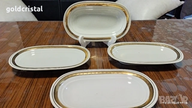 стар български порцелан чинии елипси