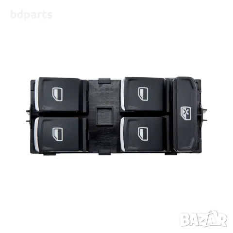 Бутон ключ за стъкла, Volkswagen, VW Passat B8, Golf 7, Polo 6, Хром, снимка 4 - Части - 56141740