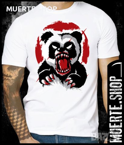 Тениска с щампа ANGRY PANDA, снимка 1