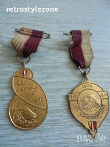 № 8346 Стари медали / ретро значки / колекционерски комплект (5 броя), снимка 3 - Други ценни предмети - 51527254