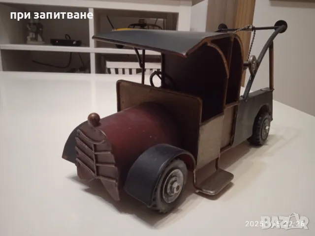 Стар метален мотоциклет и пикап пътна помощ, за декорация, големи, снимка 12 - Колекции - 48563310