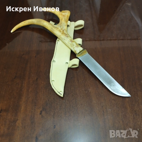 Нож с Еленор Рог, снимка 4 - Антикварни и старинни предмети - 52447002
