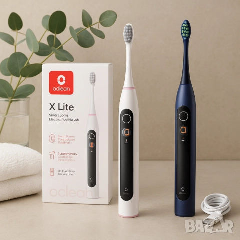 Електрическа четка за зъби Oclean X Lite 20, 1 бpой накрайник, 5 режима, снимка 3 - Друга електроника - 51948093