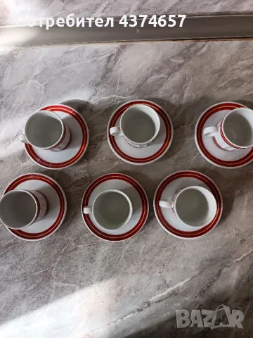 Порцеланови сервиз за кафе, снимка 2 - Сервизи - 48997641
