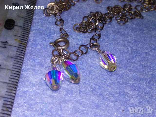 НЕЖНО СРЕБЪРНО КОЛИЕ СРЕБРО 925 с ЮВЕЛИРНО ФАСЕТИРАНИ БЛЕСТЯЩИ КРИСТАЛИ 42040, снимка 6 - Колиета, медальони, синджири - 44690692